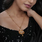 Samantha Gold Plated Chain Pendant Set