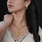 Nedira Gold Plated Chain Pendant Set