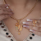 Tara Gold Plated Chain Pendant Set
