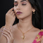 Zinnia Gold Plated Chain Pendant Set