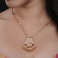 Rose Gold Plated Chain Pendant Set