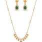 Sitara Green chain pendant set