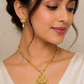 Samantha Gold Plated Chain Pendant Set