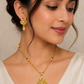 Eos Gold Plated Chain Pendant Set