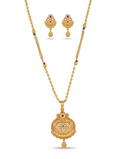 Samantha Gold Plated Chain Pendant Set