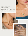 3-in-1 Fashion Combo – Stylish Gold-Tone Body Chain, Bracelet & Pendant