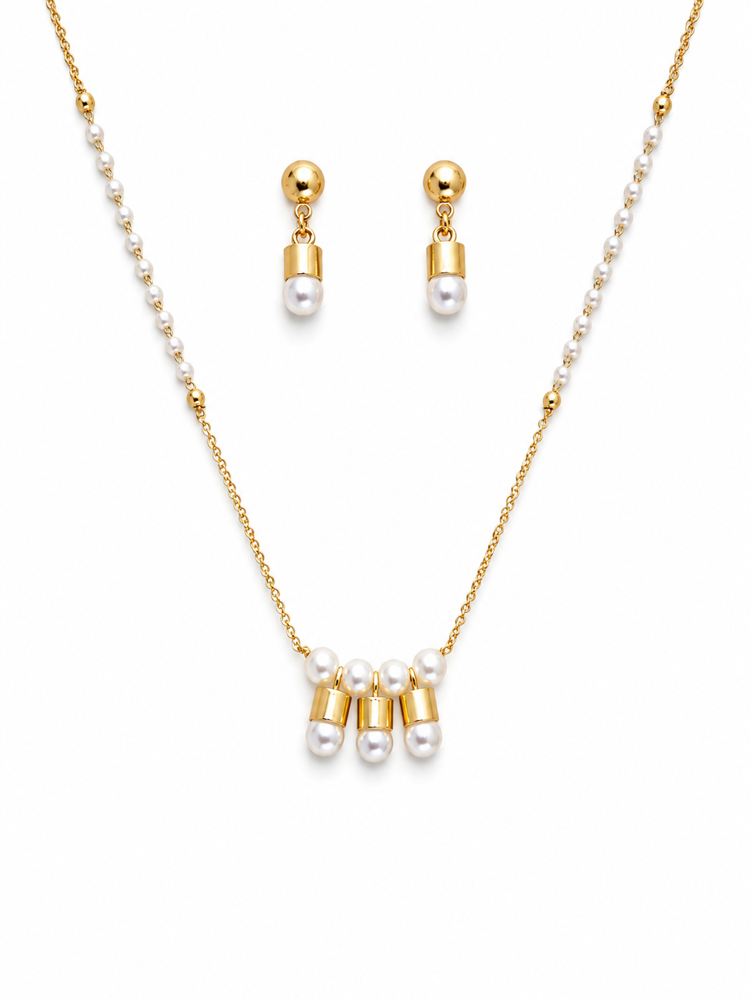 Vamini  Gold Tanmaniya Necklace