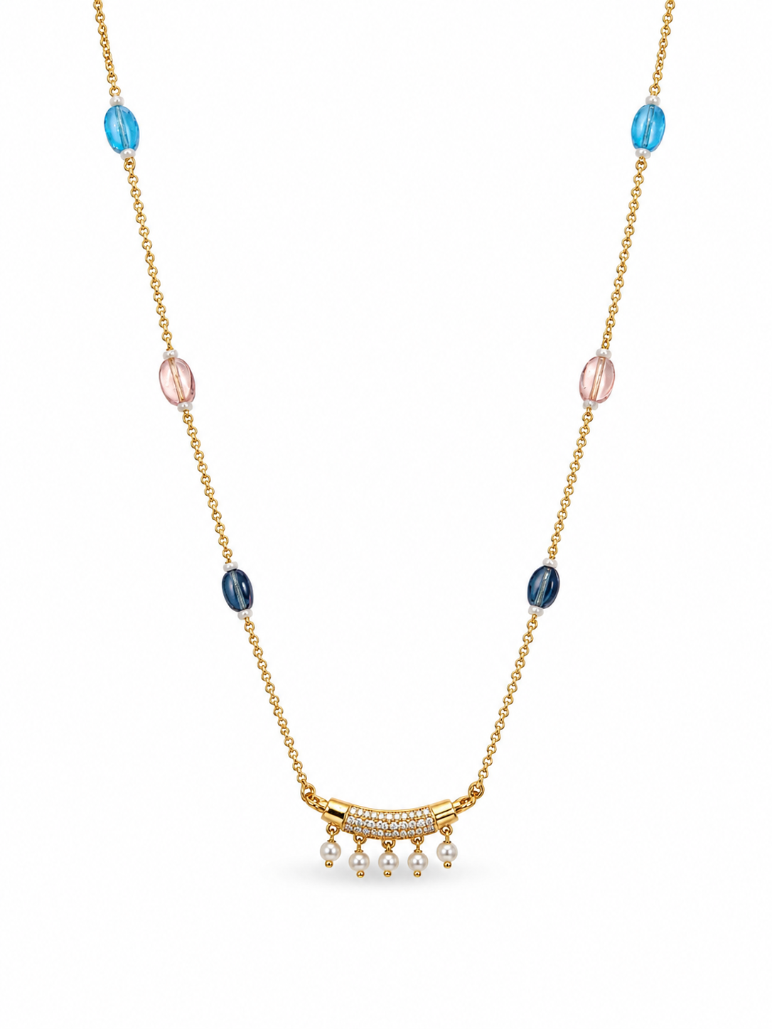 Vamshi Gold tanmaniya necklace